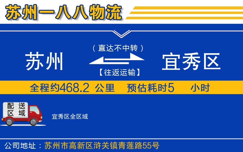 蘇州到宜秀區(qū)貨運