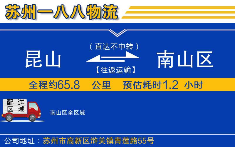 昆山到南山區(qū)物流公司