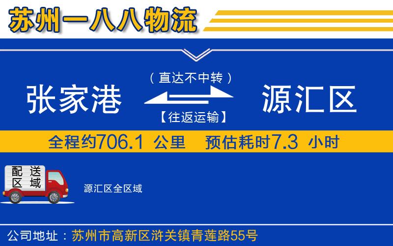 張家港到源匯區(qū)物流公司
