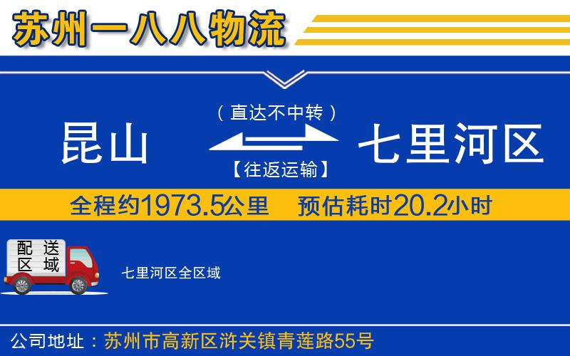 昆山到七里河區(qū)物流公司