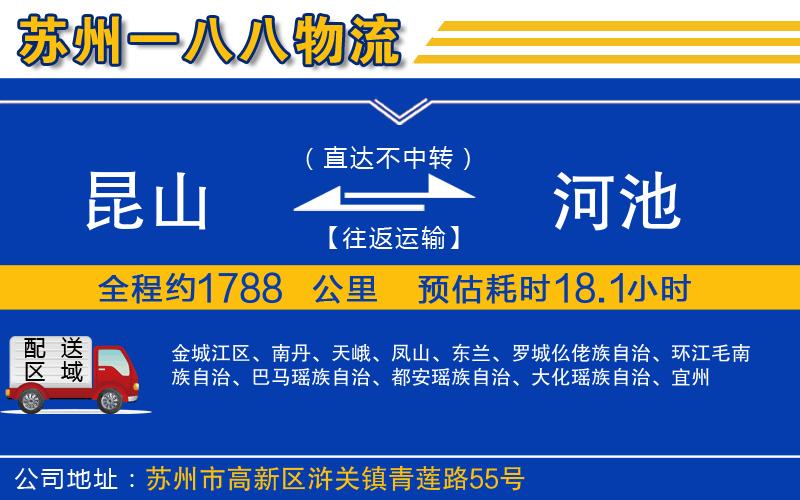 昆山到河池物流公司