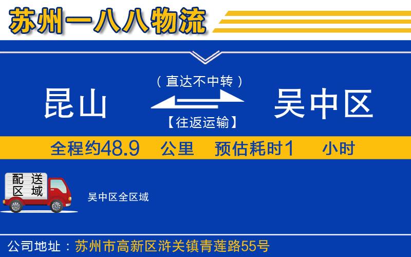 昆山到吳中區(qū)物流公司