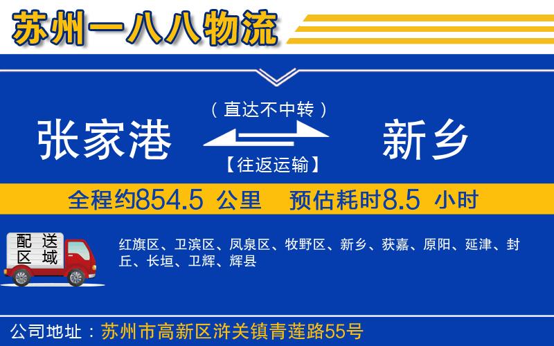 張家港到新鄉(xiāng)物流公司