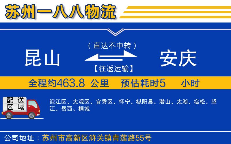 昆山到安慶物流公司