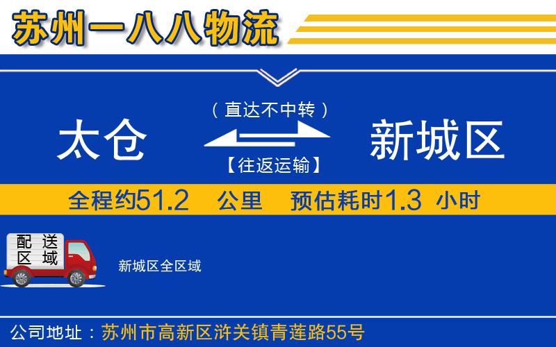 太倉(cāng)到新城區(qū)物流公司