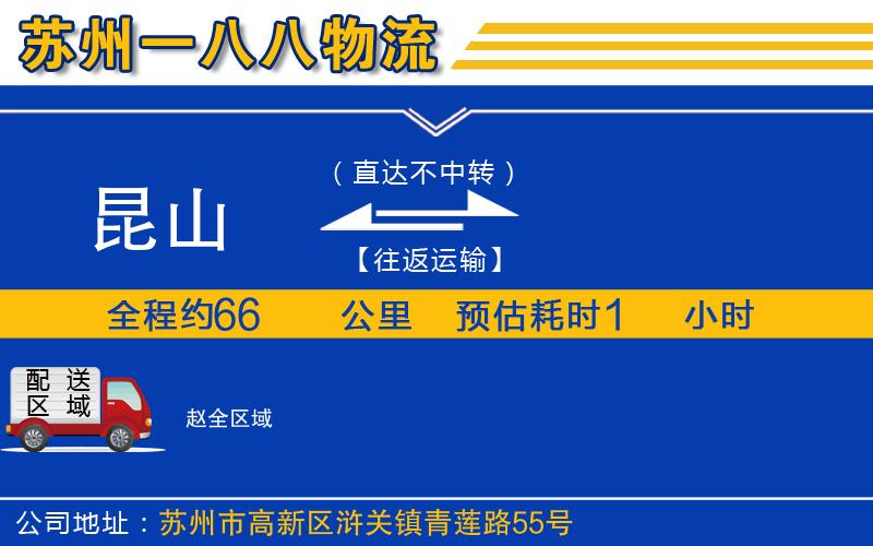 昆山到趙物流公司