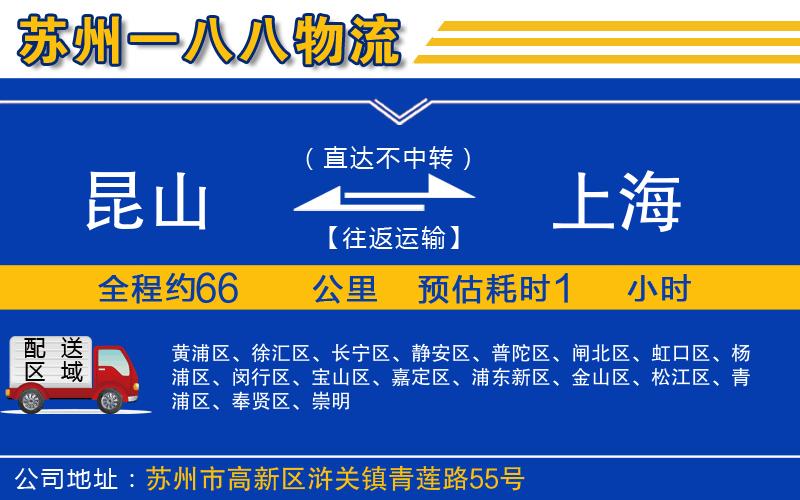 昆山到上海物流公司