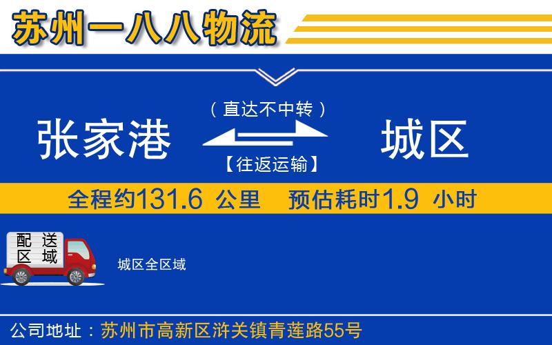 張家港到城區(qū)物流公司