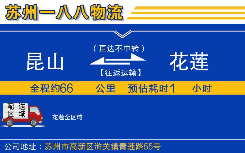 昆山到花蓮物流公司